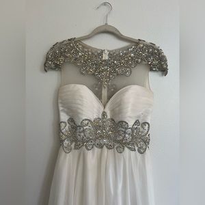 Rachel allen dress prom wedding special occasion white 8